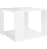 VidaXL Salontafel 40x40x30 cm bewerkt hout wit