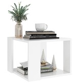 VidaXL Salontafel 40x40x30 cm bewerkt hout wit