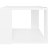 VidaXL Salontafel 40x40x30 cm bewerkt hout wit