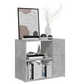 VidaXL Bijzetkast 60x30x50 cm bewerkt hout betongrijs