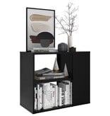 VidaXL Bijzetkast 60x30x50 cm bewerkt hout zwart