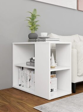 VidaXL Bijzetkast 60x30x50 cm bewerkt hout wit