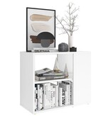 VidaXL Bijzetkast 60x30x50 cm bewerkt hout wit