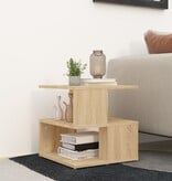 VidaXL Bijzettafel 40x40x40 cm spaanplaat sonoma eikenkleurig