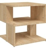VidaXL Bijzettafel 40x40x40 cm spaanplaat sonoma eikenkleurig