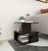 VidaXL Bijzettafel 40x40x40 cm spaanplaat zwart