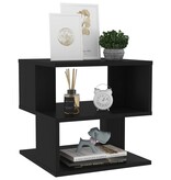 VidaXL Bijzettafel 40x40x40 cm spaanplaat zwart