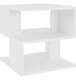 VidaXL Bijzettafel 40x40x40 cm bewerkt hout wit