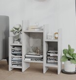 VidaXL Bijzetkast 60x26x60 cm bewerkt hout betongrijs