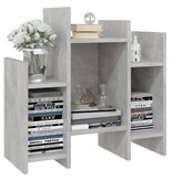 VidaXL Bijzetkast 60x26x60 cm bewerkt hout betongrijs