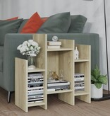 VidaXL Bijzetkast 60x26x60 cm bewerkt hout sonoma eikenkleurig