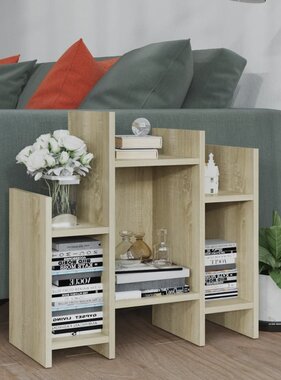 VidaXL Bijzetkast 60x26x60 cm bewerkt hout sonoma eikenkleurig