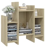 VidaXL Bijzetkast 60x26x60 cm bewerkt hout sonoma eikenkleurig