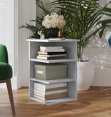 VidaXL Bijzetkast 35x35x55 cm spaanplaat betongrijs