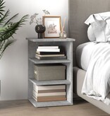 VidaXL Bijzetkast 35x35x55 cm spaanplaat betongrijs