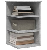 VidaXL Bijzetkast 35x35x55 cm spaanplaat betongrijs