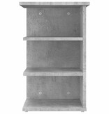 VidaXL Bijzetkast 35x35x55 cm spaanplaat betongrijs
