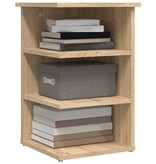 VidaXL Bijzetkast 35x35x55 cm bewerkt hout sonoma eikenkleurig