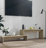 VidaXL Tv-meubel 180x30x43 cm bewerkt hout sonoma eikenkleurig