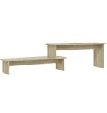 VidaXL Tv-meubel 180x30x43 cm bewerkt hout sonoma eikenkleurig