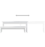 VidaXL Tv-meubel 180x30x43 cm bewerkt hout wit