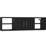 VidaXL Wandschap 102x30x29 cm bewerkt hout zwart