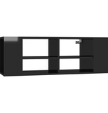 VidaXL Tv-wandmeubel 102x35x35 cm bewerkt hout hoogglans zwart