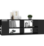 VidaXL Tv-wandmeubel 102x35x35 cm bewerkt hout hoogglans zwart