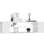 VidaXL Tv-hangmeubel 100x30x26,5 cm bewerkt hout wit