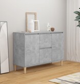 VidaXL Dressoir 101x35x70 cm bewerkt hout betongrijs