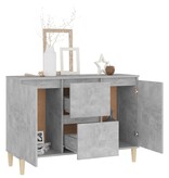 VidaXL Dressoir 101x35x70 cm bewerkt hout betongrijs