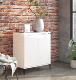 VidaXL Dressoir 60x35x70 cm bewerkt hout hoogglans wit