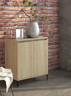VidaXL Dressoir 60x35x70 cm bewerkt hout sonoma eikenkleurig