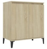 VidaXL Dressoir 60x35x70 cm bewerkt hout sonoma eikenkleurig