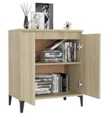 VidaXL Dressoir 60x35x70 cm bewerkt hout sonoma eikenkleurig