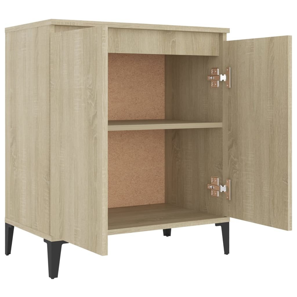 VidaXL Dressoir 60x35x70 cm bewerkt hout sonoma eikenkleurig