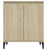 VidaXL Dressoir 60x35x70 cm bewerkt hout sonoma eikenkleurig