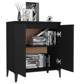 VidaXL Dressoir 60x35x70 cm bewerkt hout zwart