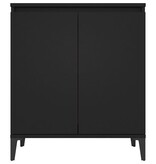 VidaXL Dressoir 60x35x70 cm bewerkt hout zwart