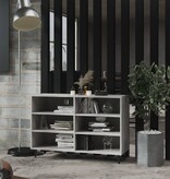 VidaXL Dressoir 103,5x35x70 cm bewerkt hout betongrijs