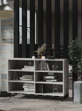 VidaXL Dressoir 103,5x35x70 cm bewerkt hout betongrijs