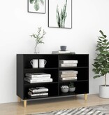 VidaXL Dressoir 103,5x35x70 cm bewerkt hout zwart