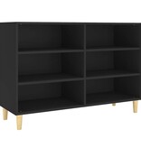 VidaXL Dressoir 103,5x35x70 cm bewerkt hout zwart