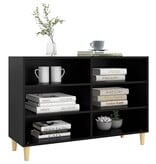 VidaXL Dressoir 103,5x35x70 cm bewerkt hout zwart