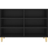 VidaXL Dressoir 103,5x35x70 cm bewerkt hout zwart