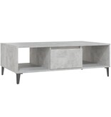 VidaXL Salontafel 103,5x60x35 cm bewerkt hout betongrijs