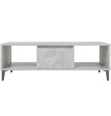 VidaXL Salontafel 103,5x60x35 cm bewerkt hout betongrijs