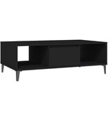 VidaXL Salontafel 103,5x60x35 cm bewerkt hout zwart