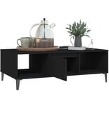 VidaXL Salontafel 103,5x60x35 cm bewerkt hout zwart