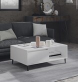 VidaXL Salontafel 90x60x35 cm bewerkt hout wit
